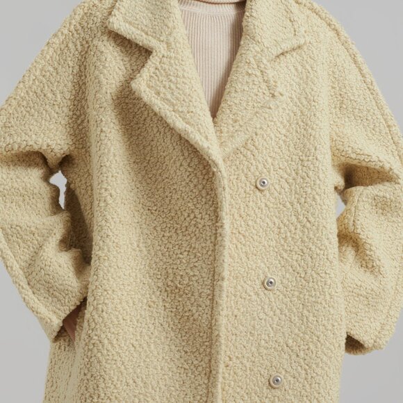 Bevza Buckled Wool Coat XS - Picture 3 of 6